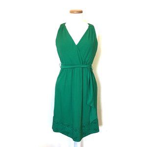 Phoebe Couture Green Embroidered dress Dress NWT 6